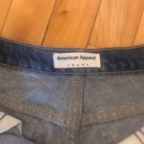 COPY - American Apparel Dark Washes Denim Shorts - Picture 3 of 4